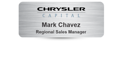 1 1/4" x 3" Business Name Tag