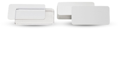 Blank Reusable Metal Name Tag With Clear Covering Blank Reusable Metal Name Tag With Clear Covering