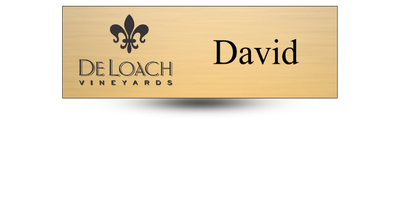 1 1" x 3" Engraved Plastic Style Name Tag