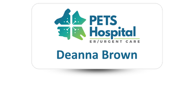 1 1/2" x 3" Veterinary Office Name Tags