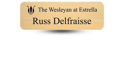 1" x 3" Senior Care Name Tags