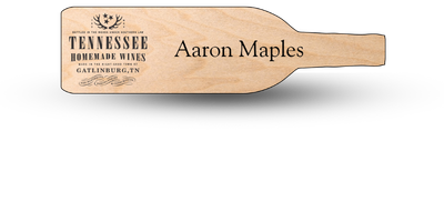 Custom Shaped Wood Engraved Name Tag