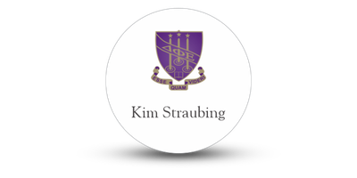 2 2" x 2" Circle Delta Phi Epsilon Name Tag - Part #1126