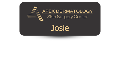 1.25 1.25" x 3" Metal Magnet Name Tag