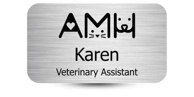 2" x 3 1/2" Veterinary Office Name Tags