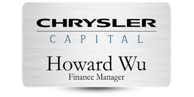 2" x 3 1/2" Car Dealership Name Tag