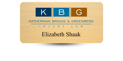 1 1/2 1 1/2" x 3" Law Office Name Tags