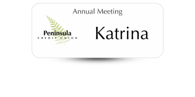 1 1/4 1 1/4" x 3" Meeting & Event Name Tags
