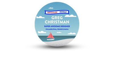 Custom Shaped Meeting & Event Name Tags