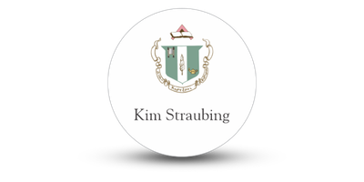 2 2" x 2" Circle Delta Zeta Name Tag - Part #1127