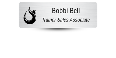 HOTWORX Metal Name Tag with Magnetic Backing HOTWORX Metal Name Tag with Magnetic Backing