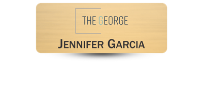 Custom Sized Plastic Name Tag Magnet Back With Color Logo Custom Sized Plastic Name Tag Magnet Back With Color Logo