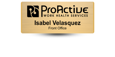 Custom Sized Engraved Metal Name Tag Custom Sized Engraved Metal Name Tag