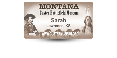 2" x 3 1/2" Plastic Name Tag Full Color Logo Print