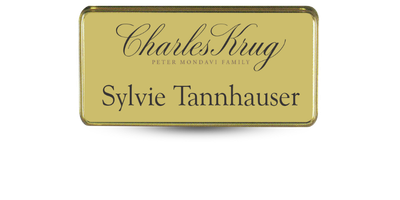 1 1/2" x 3" Executive Framed Metal Name Tag