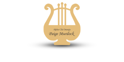 Lyre Shaped Alpha Chi Omega Name Tag - Part #161 Lyre Shaped Alpha Chi Omega Name Tag - Part #161