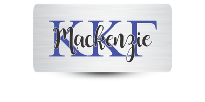 1.5 1.5" x 3" Kappa Kappa Gamma Name Tag - Part #1196