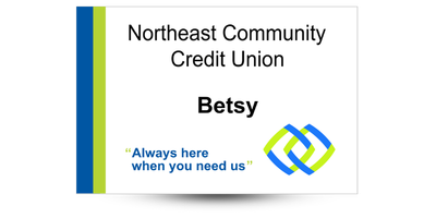 2 2" x 3" Banking Name Tags