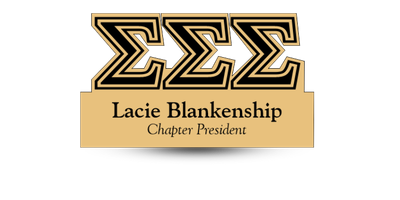 Custom Shape Sigma Sigma Sigma Name Tag - Part #1224 Custom Shape Sigma Sigma Sigma Name Tag - Part #1224