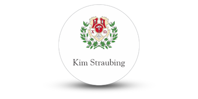 2" x 2" Circle Chi Omega Name Tag - Part #1123