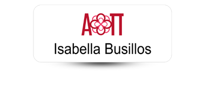 1.25" x 3" Alpha Omicron Pi Name Tag - Part #393