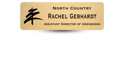 1 1" x 3" School Name Tag