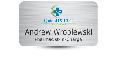 Custom Size Pharmacy Name Tags