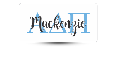 1.5" x 3" Alpha Delta Pi Name Tag - Part #1114