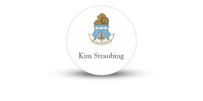 2" x 2" Circle Alpha Delta Pi Name Tag - Part #1116