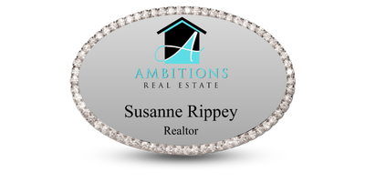 Bling Style Real Estate Name Tags Bling Style Real Estate Name Tags