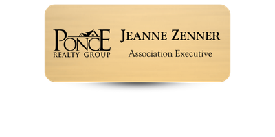 1 1/4" x 3" Real Estate Name Tags