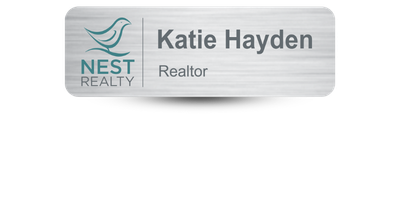 1" x 3" Real Estate Name Tags
