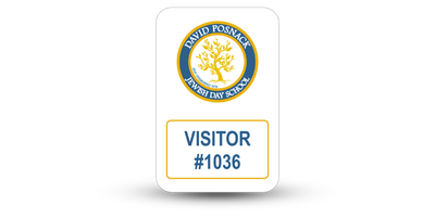 2" x 3 1/2" Visitor Name Tags