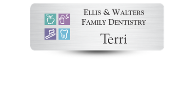 Custom Sized Dental Office Name Tag