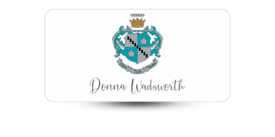 1.5" x 3" Zeta Tau Alpha Name Tag - Part #1160