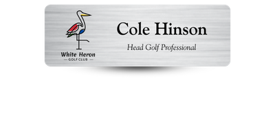 1" x 3" Golf Club Name Tags