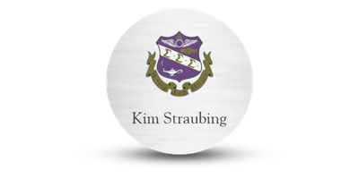 2 2" x 2" Circle Sigma Sigma Sigma Name Tag - Part #1137