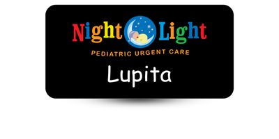 1 1/2 1 1/2" x 3" Medical Office Name Tags