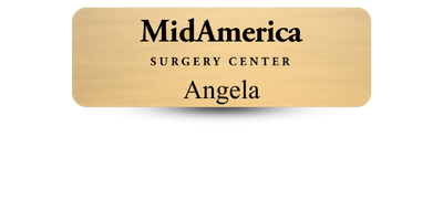 1" x 3" Medical Office Name Tags
