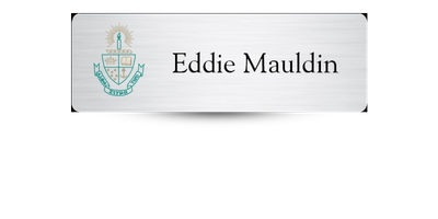 1 1" x 3" Alpha Sigma Tau Name Tag - Part #1252