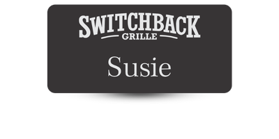 1 1/2 1 1/2" x 3" Restaurant Name Tag