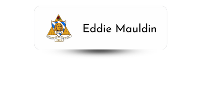 1" x 3" Phi Sigma Sigma Name Tag - Part #1268