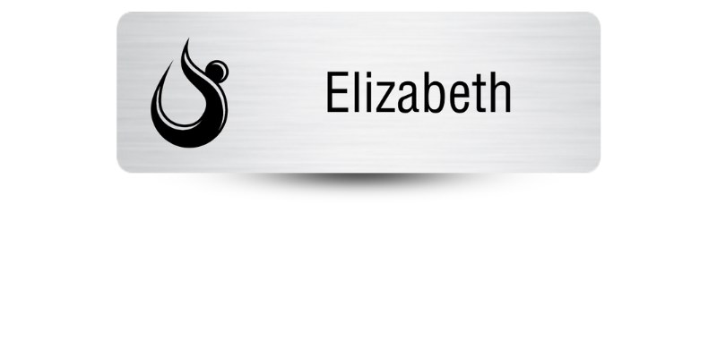 HOTWORX Metal Name Tag with Magnetic Backing