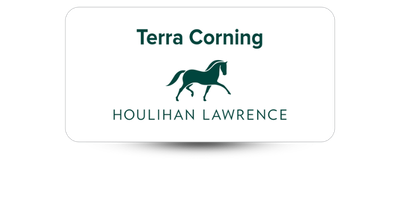 Houlihan Lawrence 1.25"x3" White Name Tag