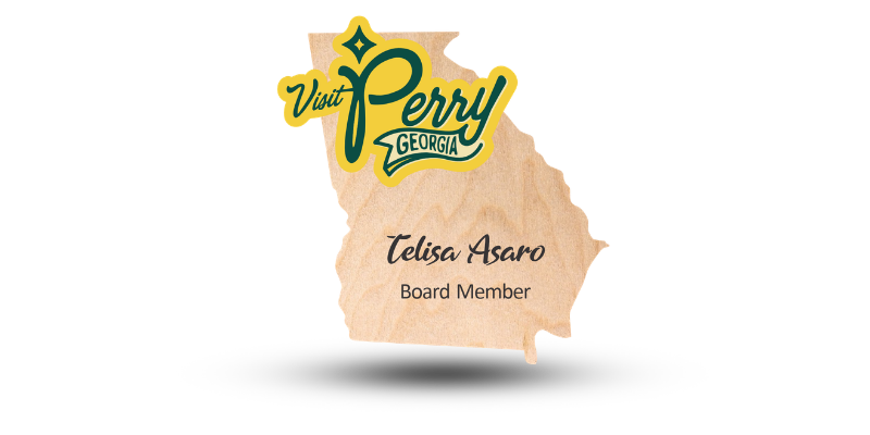 Georgia State Shaped Wooden Name Tag Georgia State Shaped Wooden Name Tag