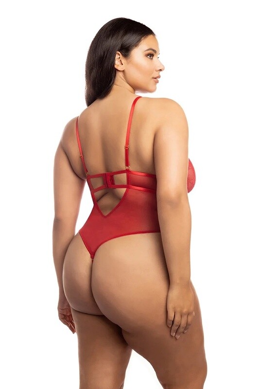 Curvy Hailey Lacey Teddy