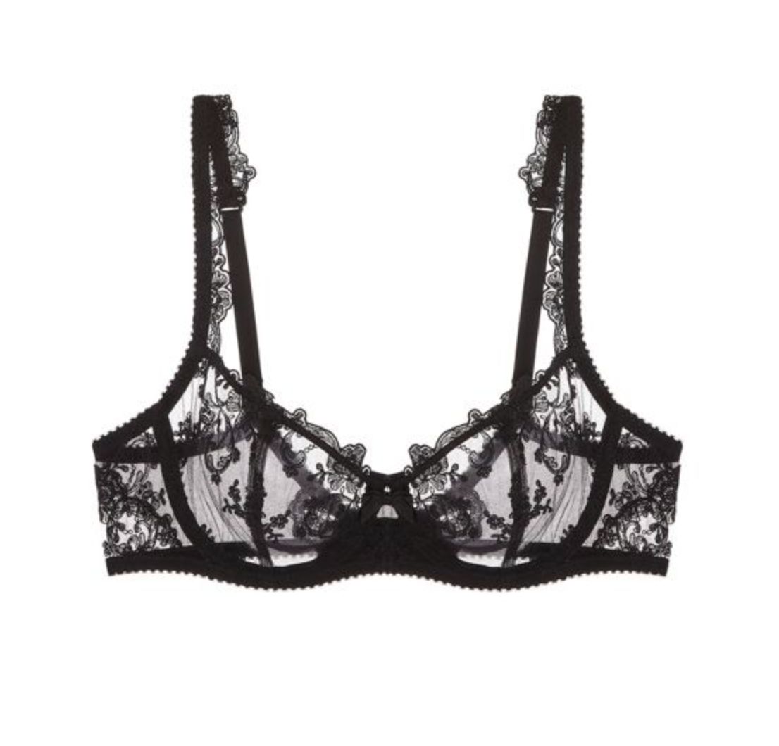 Cristiana Balconette Bra, Colour: Noir, Size: 34 A