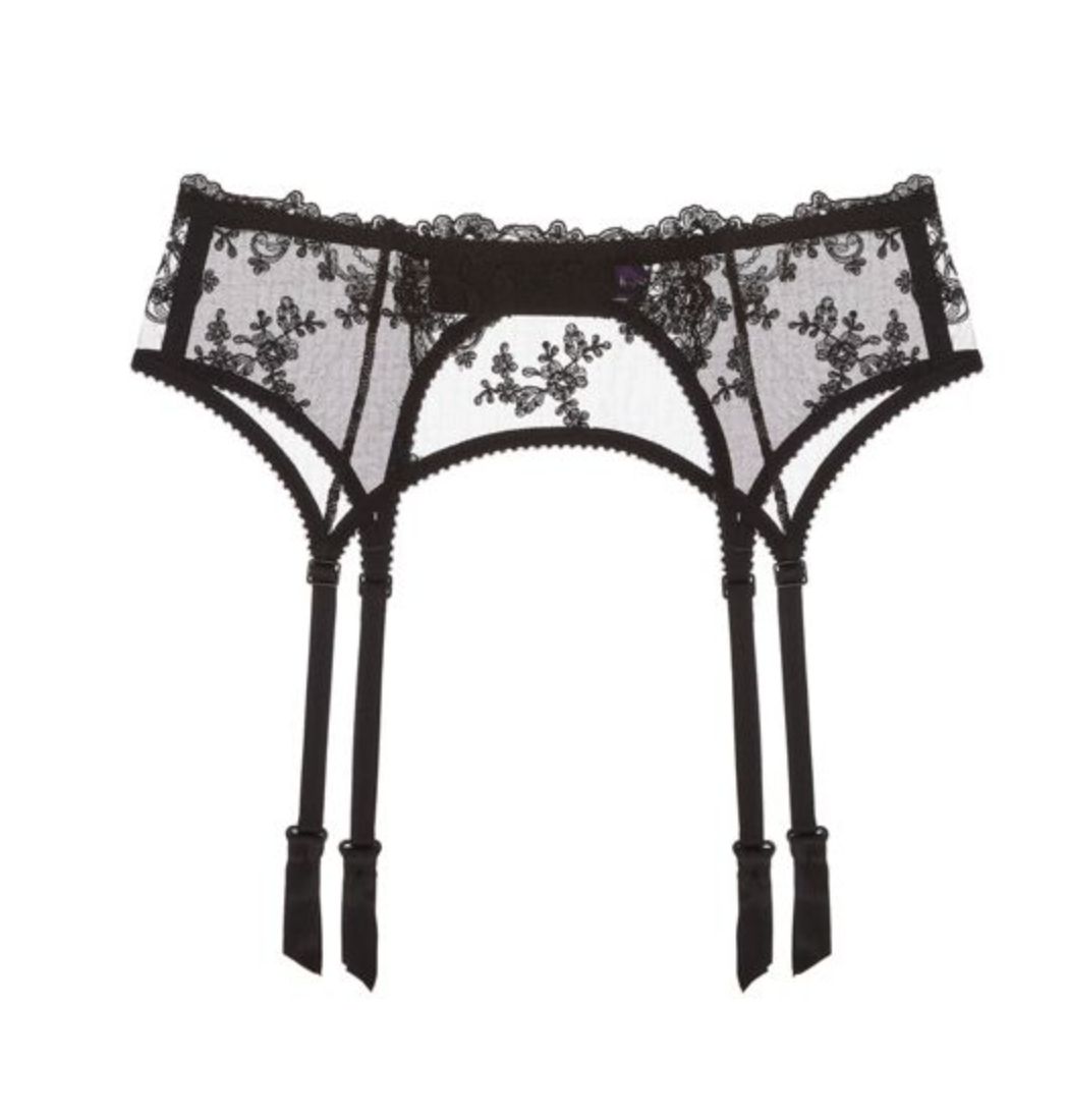Cristiana Suspender Belt, Colour: Noir, Size: M