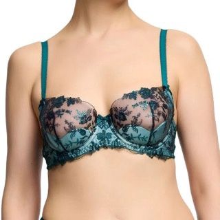 Victresse Foil Underwire Bra, Colour: Kingfisher Blue, Size: 36 F