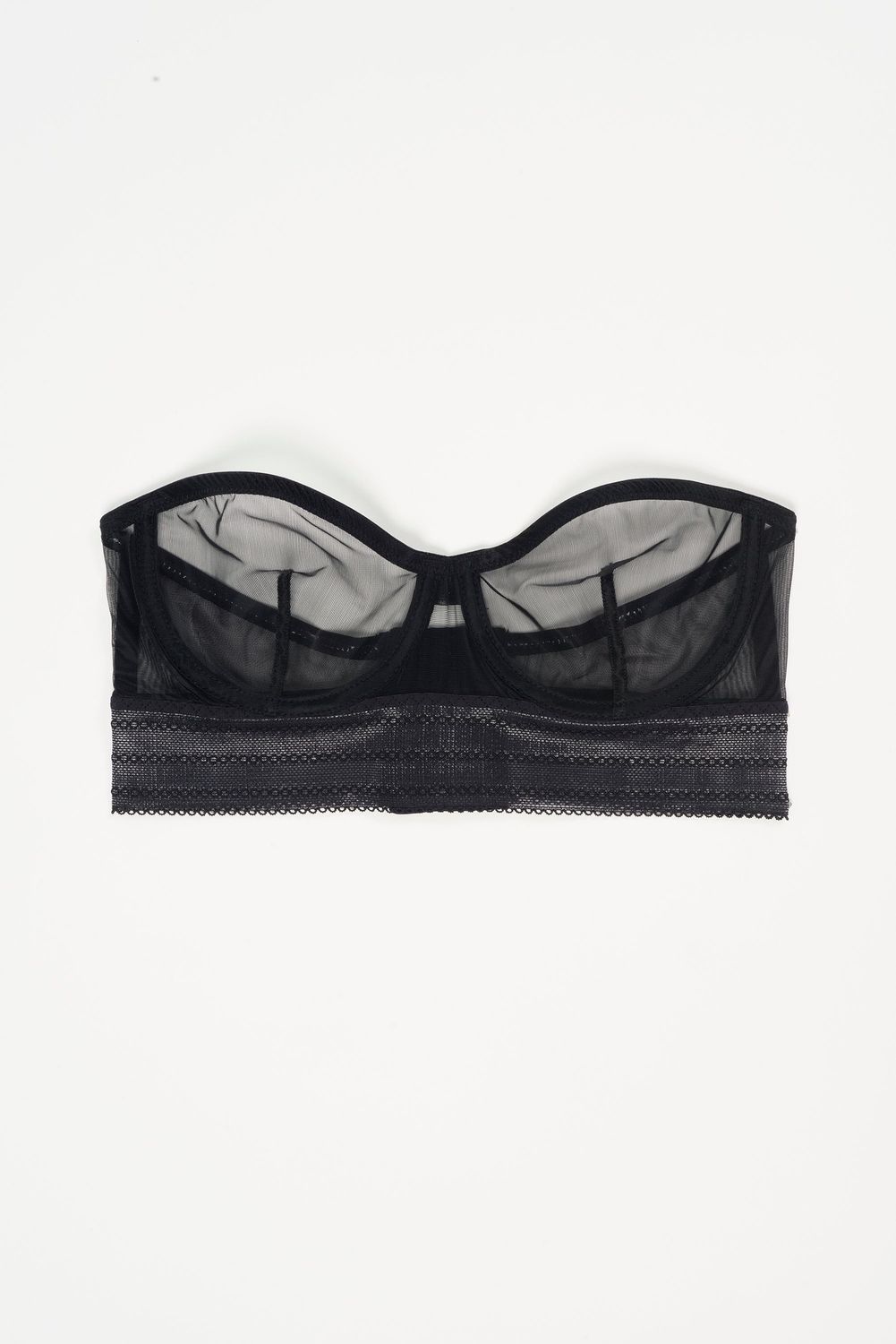 Bare Underwire Strapless Bra, Colour: Black, Size: 36 DD